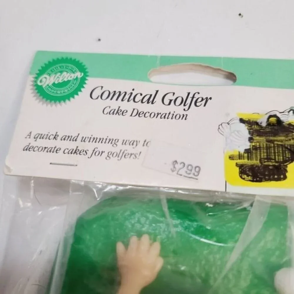 Vintage 1998 Wilton Comical Golfer Cake Topper Golf Lover Birthday